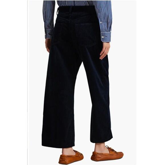 Ralph Lauren Corduroy Wide-Leg Cropped Pant Size 10 $295 - Picture 3 of 5